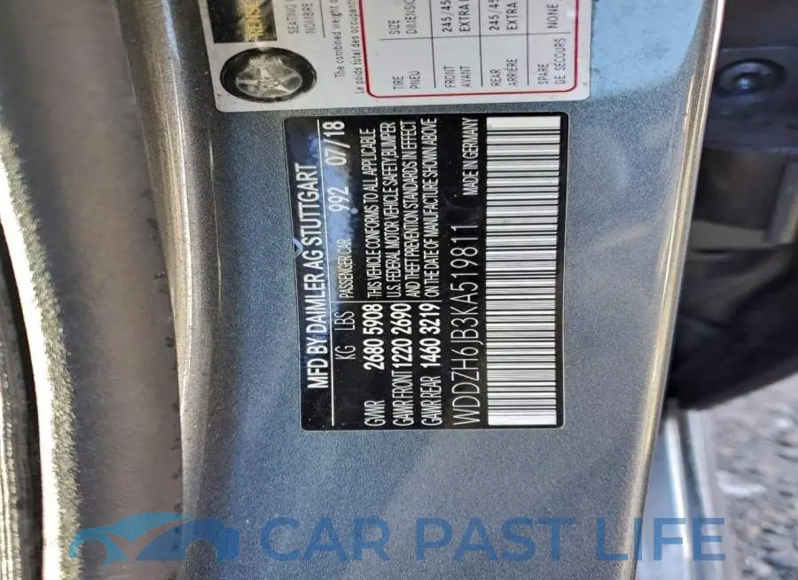 WDDZH6JB3KA519811# 13