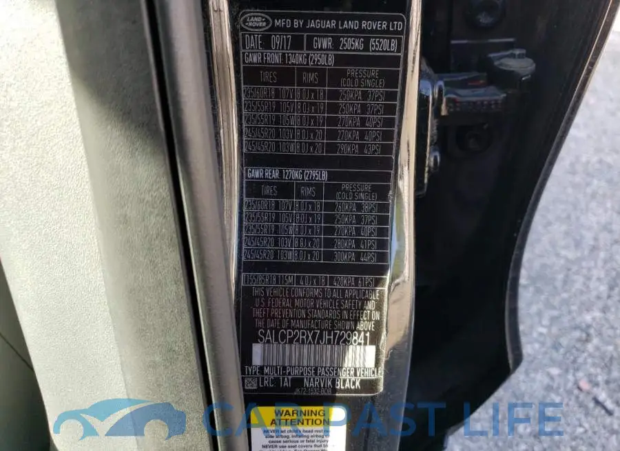 SALCP2RX7JH729841# 14