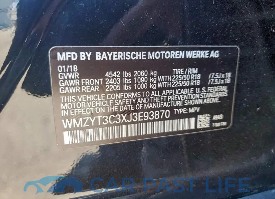 WMZYT3C3XJ3E93870# 13
