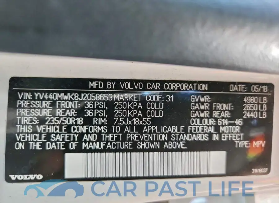 YV440MWK8J2058653# 13
