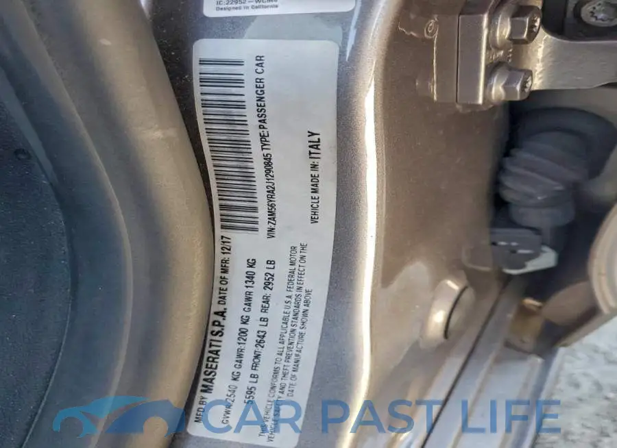 ZAM56YRA2J1290845# 12