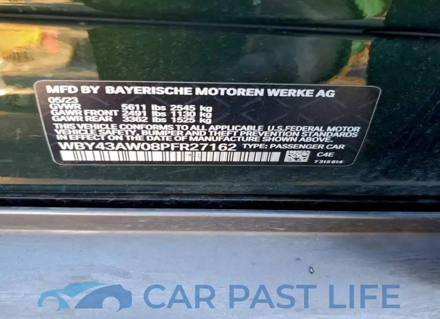 WBY43AW08PFR27162# 12