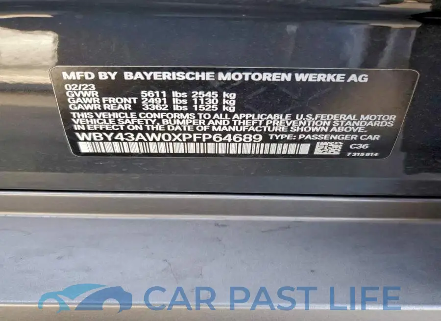 WBY43AW0XPFP64689# 13