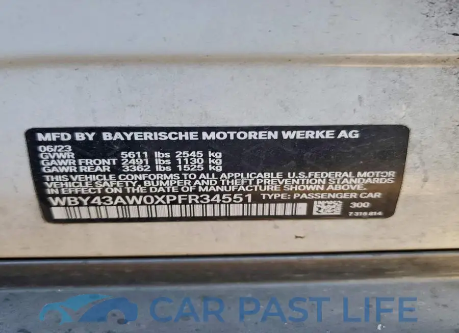 WBY43AW0XPFR34551# 12