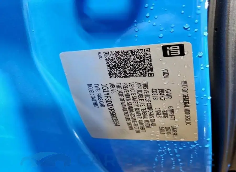 1G1YF3D3XR5603554# 13