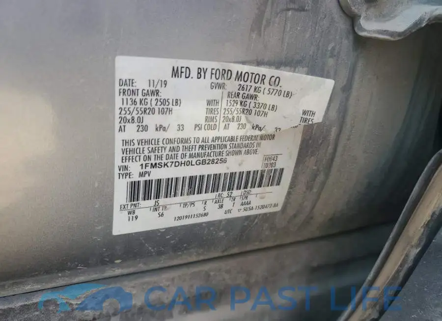 1FMSK7DH0LGB28256# 13