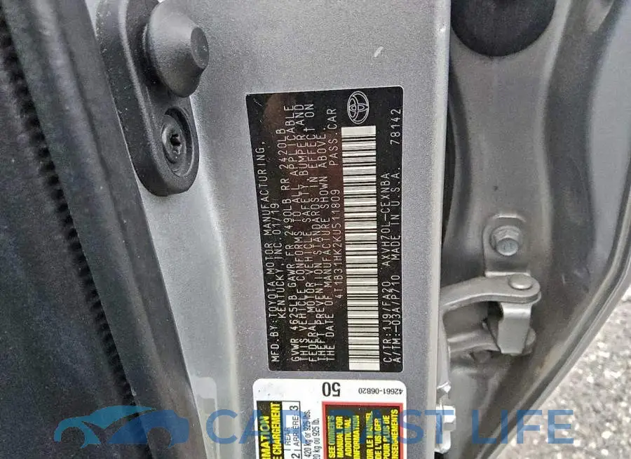 4T1B31HK2KU511809# 12