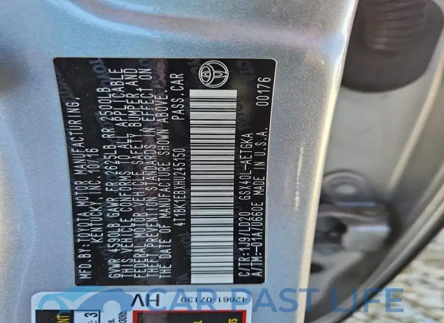 4T1BK1EBXHU245150# 13