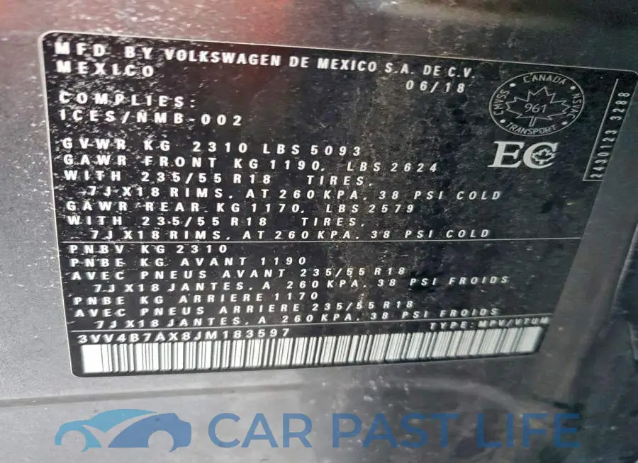 3VV4B7AX8JM183597# 14