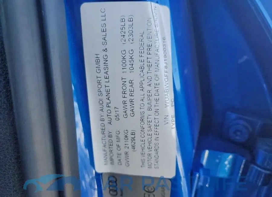 WUABWGFF8J1900316# 12