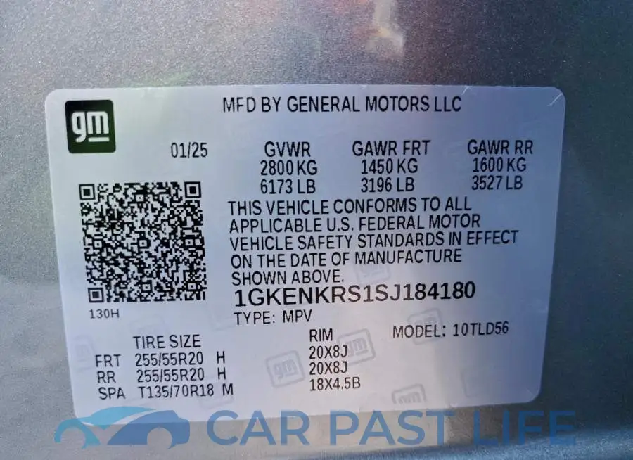 1GKENKRS1SJ184180# 14