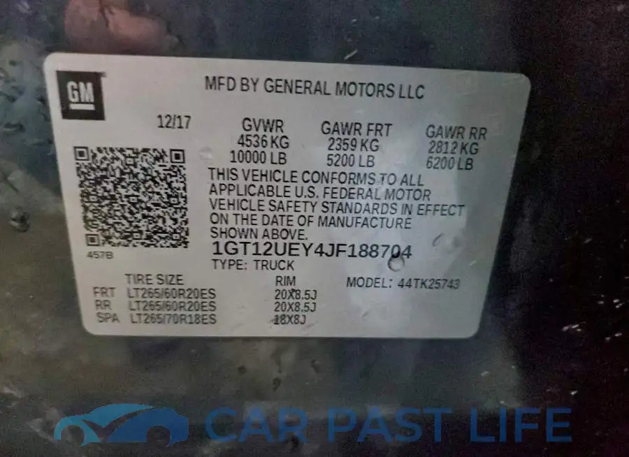 1GT12UEY4JF188704# 12
