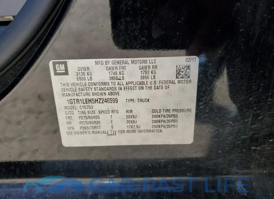 1GTR1LEH5HZ246599# 12