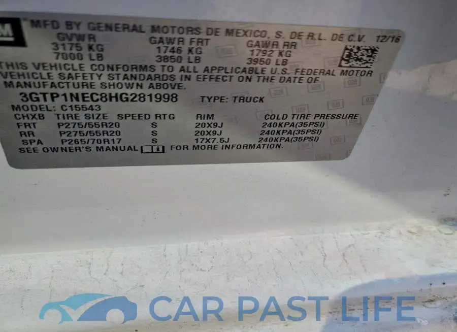3GTP1NEC8HG281998# 12
