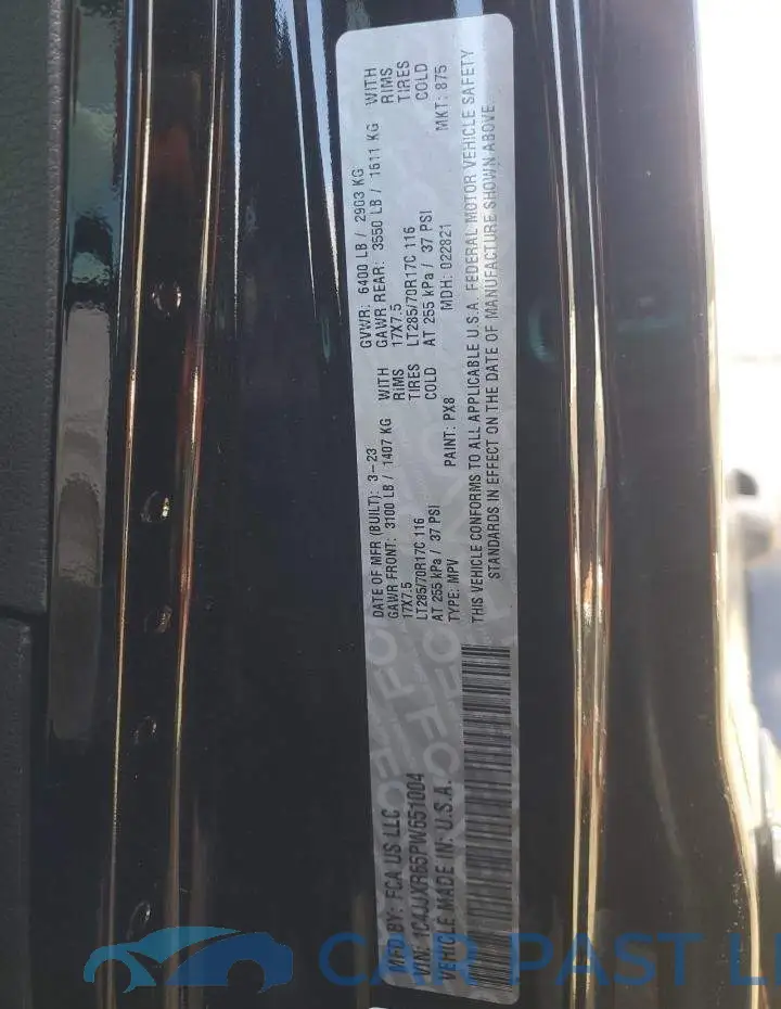 1C4JJXR65PW651004# 12