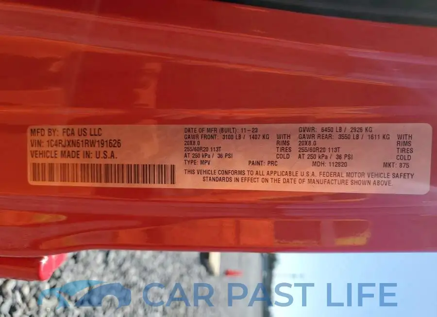 1C4RJXN61RW191626# 13