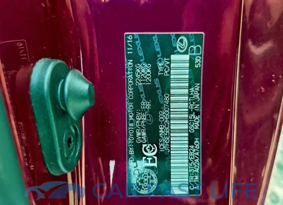 JTHSE5BC2H5007480# 12