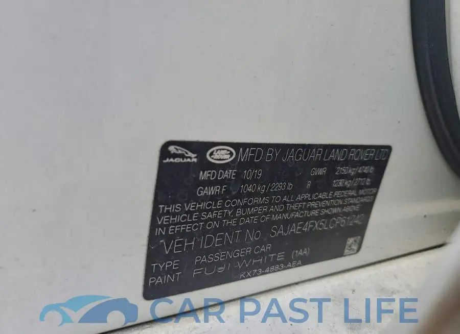 SAJAE4FX5LCP61242# 12