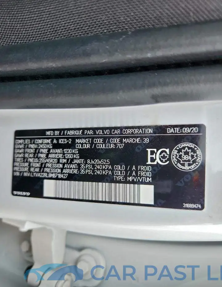LYVA22RL8MB718427# 13