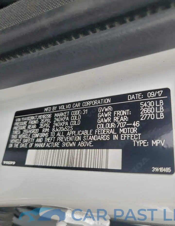 YV4102RK7J1018296# 13