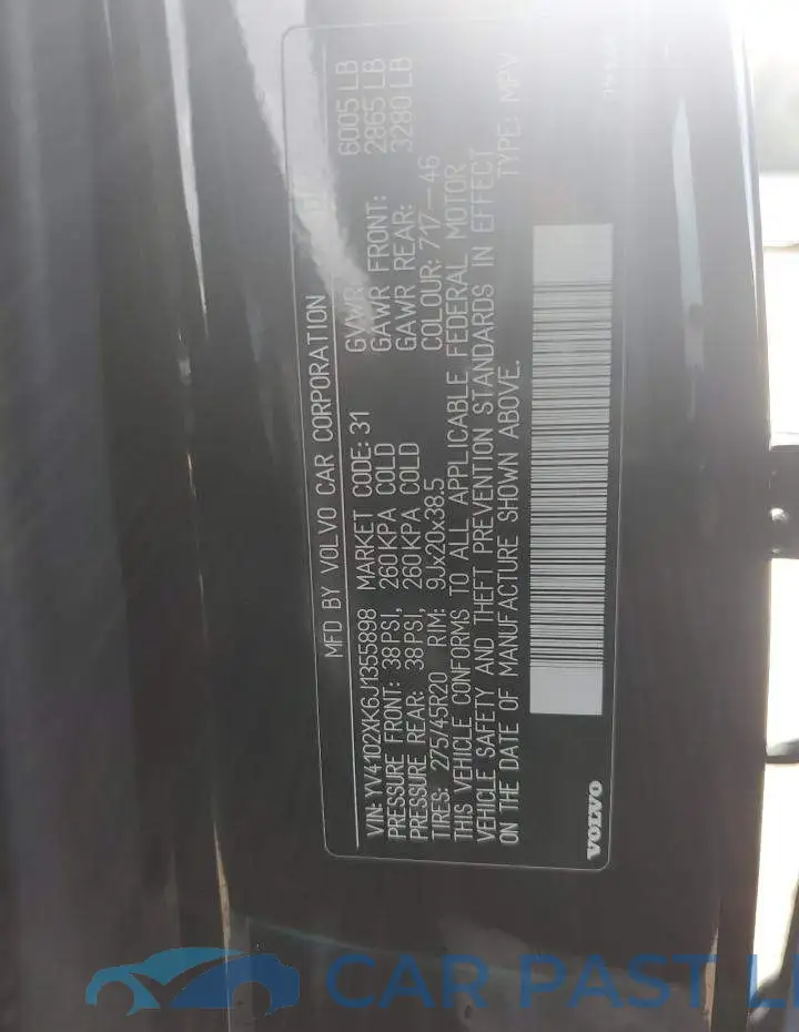 YV4102XK6J1355898# 13