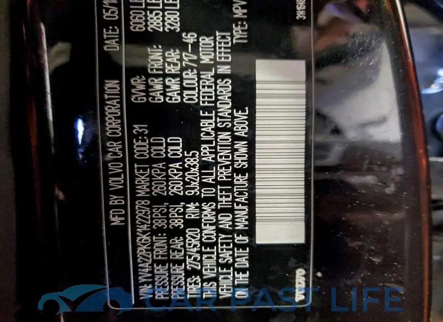 YV4A22PK6K1422978# 13