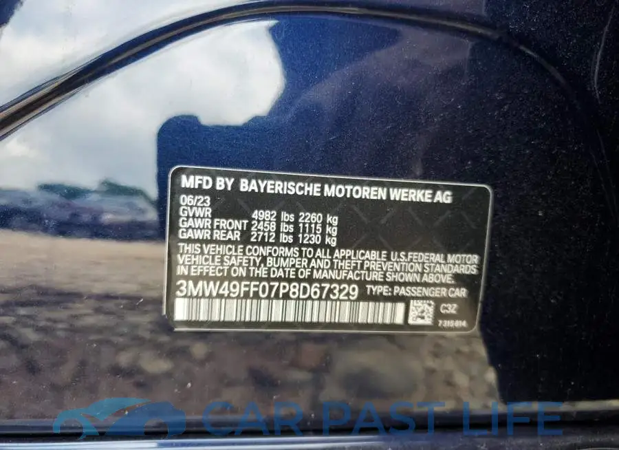 3MW49FF07P8D67329# 12