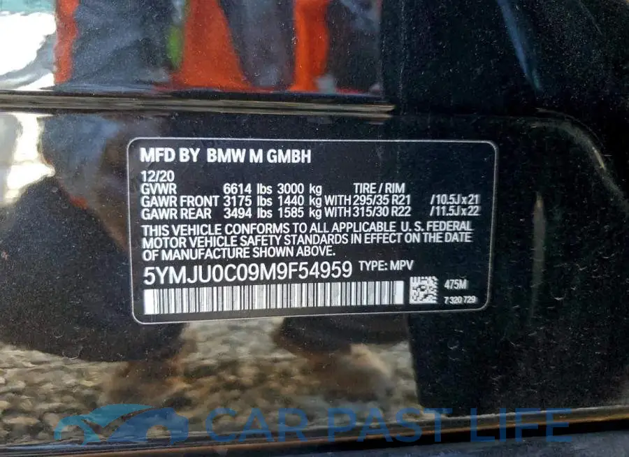 5YMJU0C09M9F54959# 14