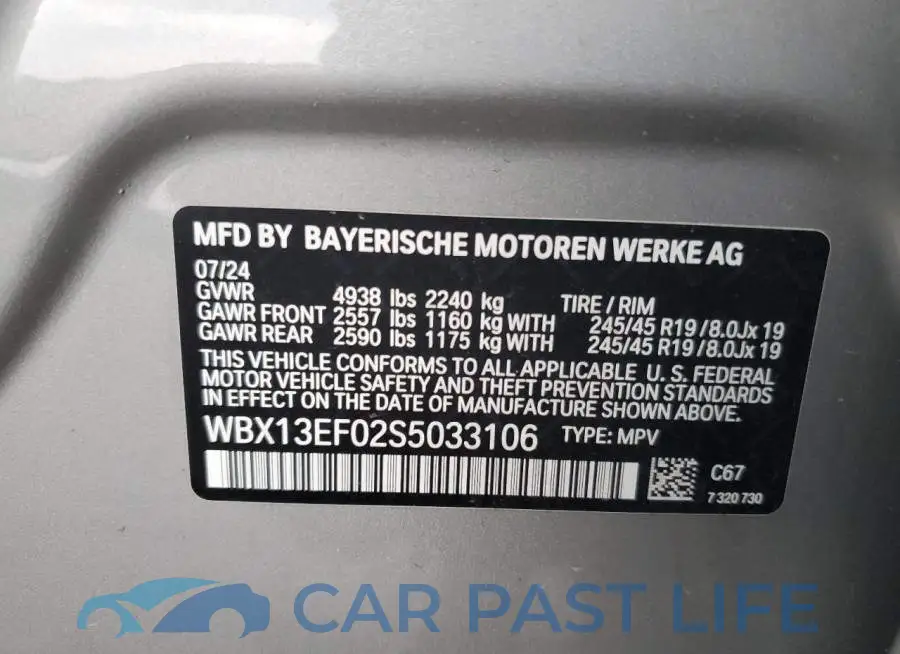 WBX13EF02S5033106# 12