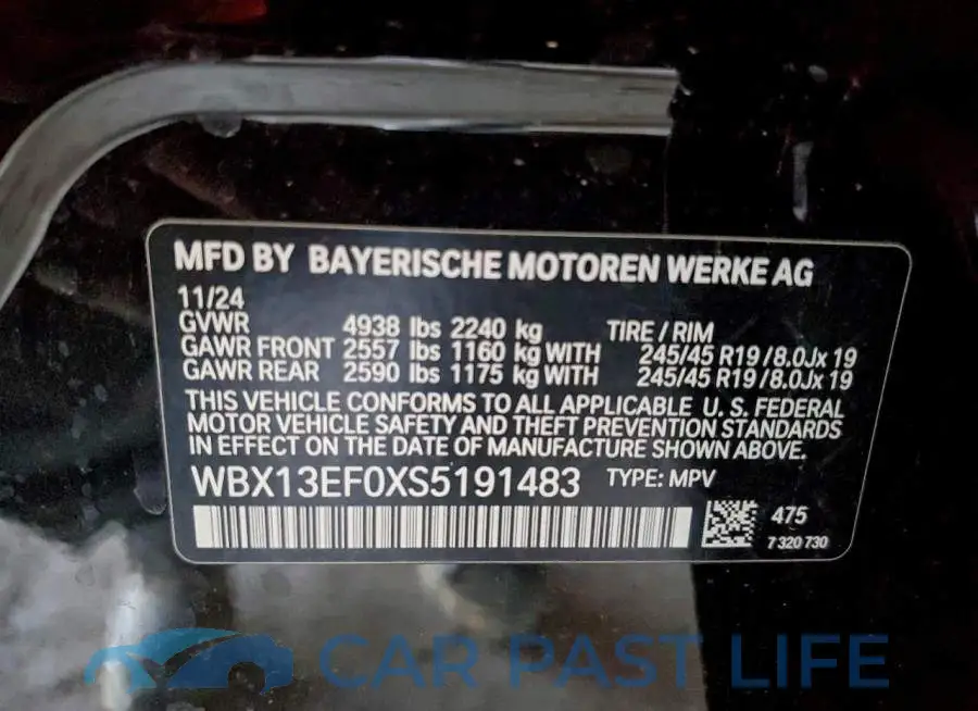 WBX13EF0XS5191483# 13
