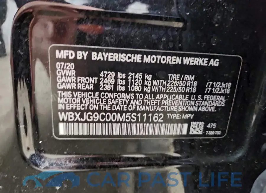 WBXJG9C00M5S11162# 13