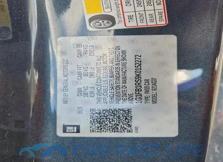 1G1FB1RS9K0152272# 12