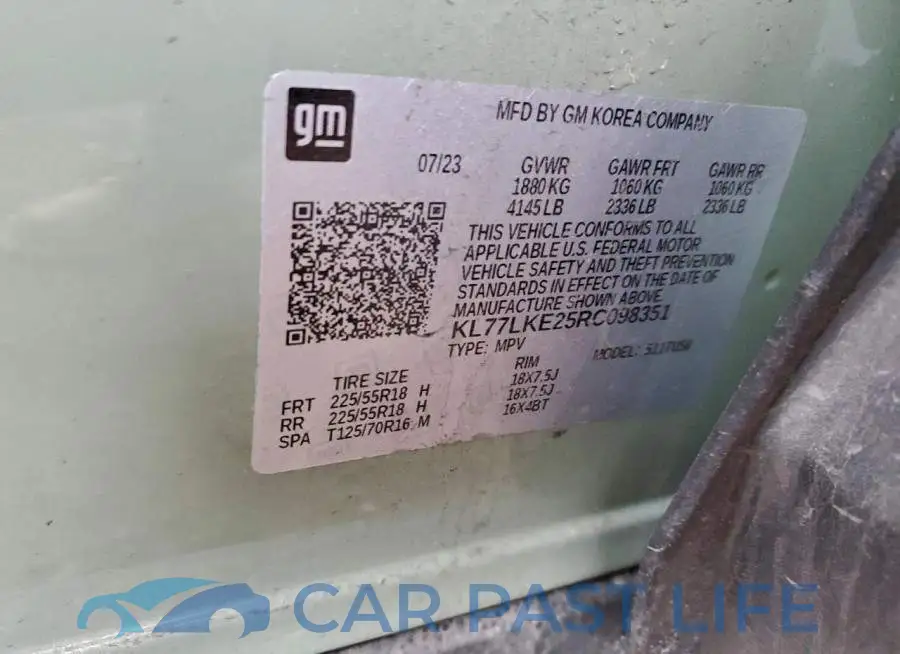 KL77LKE25RC098351# 12
