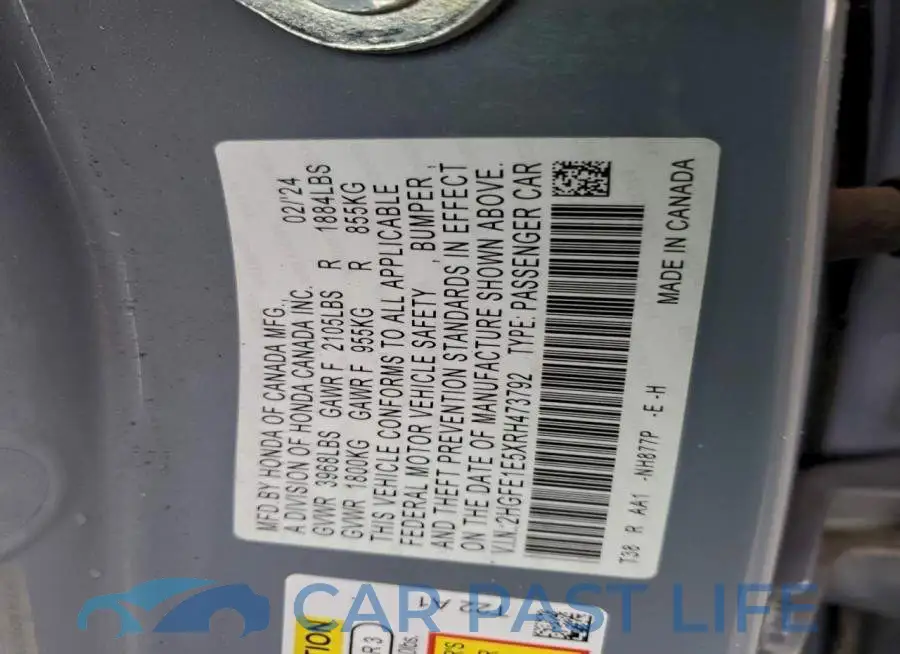 2HGFE1E5XRH473792# 12