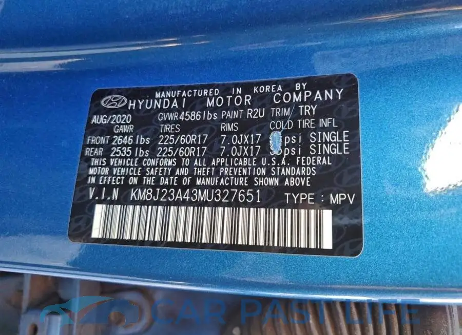 KM8J23A43MU327651# 13