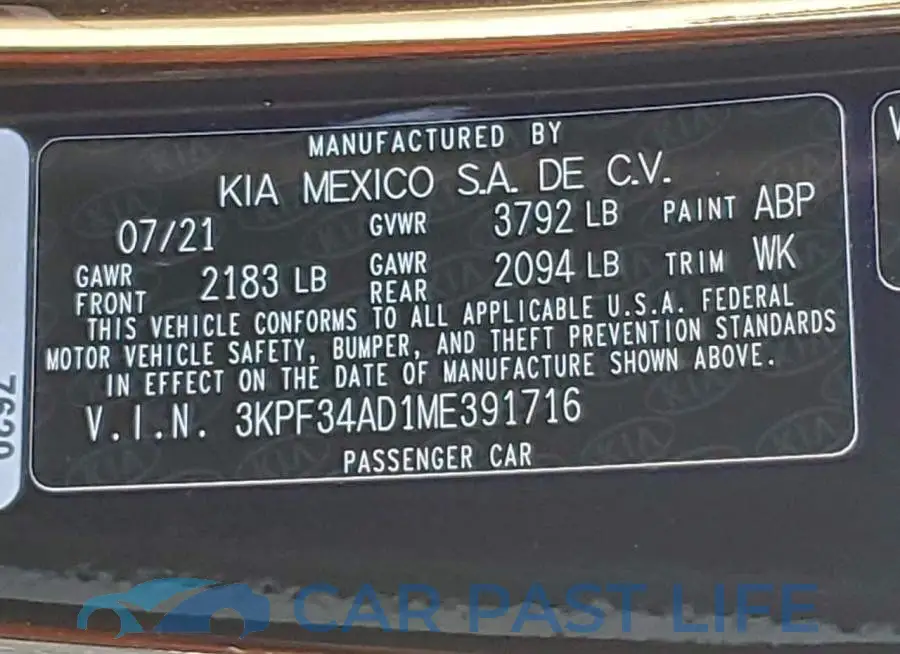 3KPF34AD1ME391716# 13