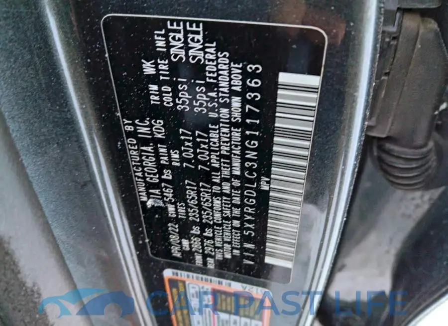 5XYRGDLC3NG117363# 13