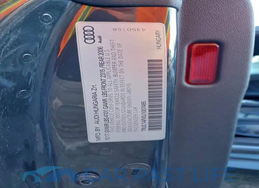 TRUC1AFV0J1007485# 12
