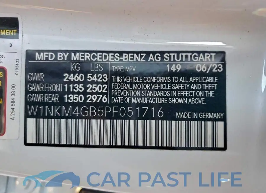 W1NKM4GB5PF051716# 14