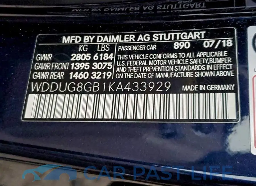 WDDUG8GB1KA433929# 13