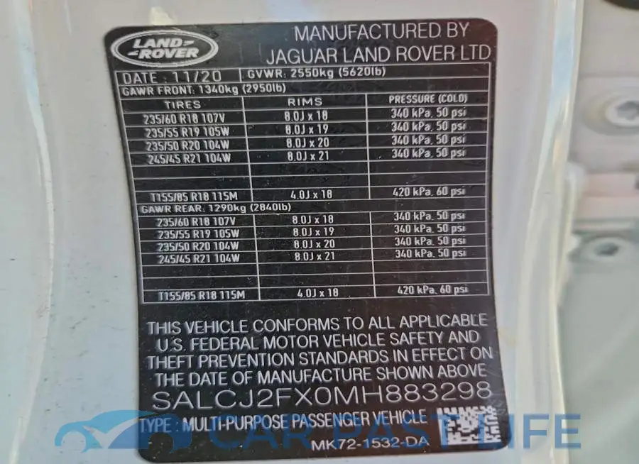 SALCJ2FX0MH883298# 13
