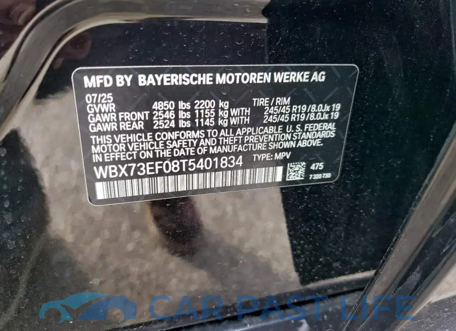 WBX73EF08T5401834# 13