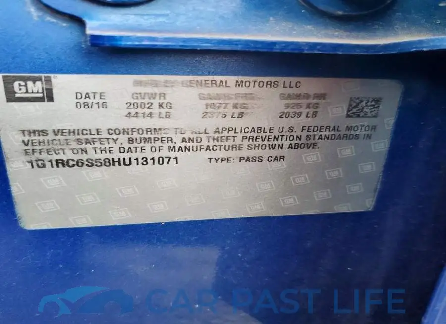 1G1RC6S58HU131071# 12