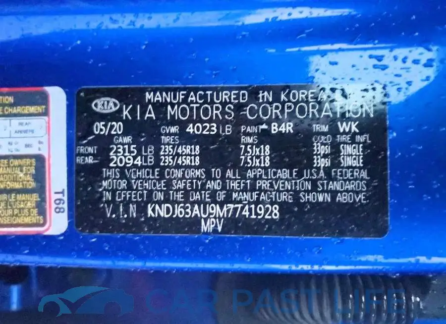 KNDJ63AU9M7741928# 12