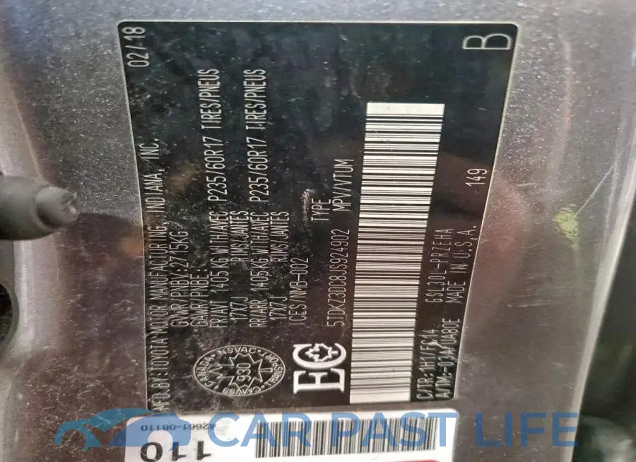 5TDKZ3DC8JS924902# 14
