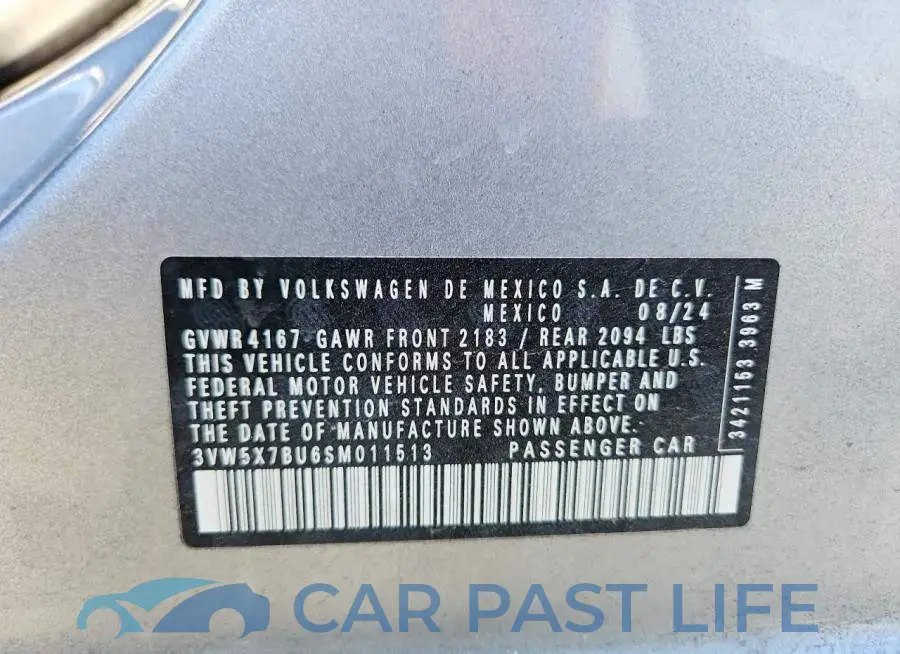 3VW5X7BU6SM011513# 12