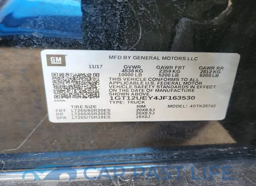 1GT12UEY4JF163530# 12
