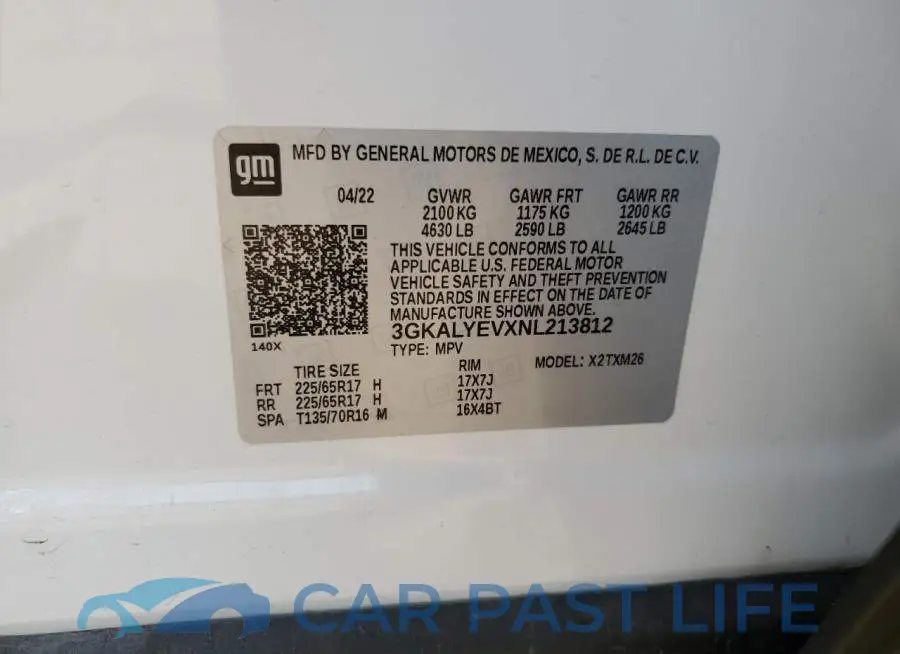 3GKALYEVXNL213812# 13