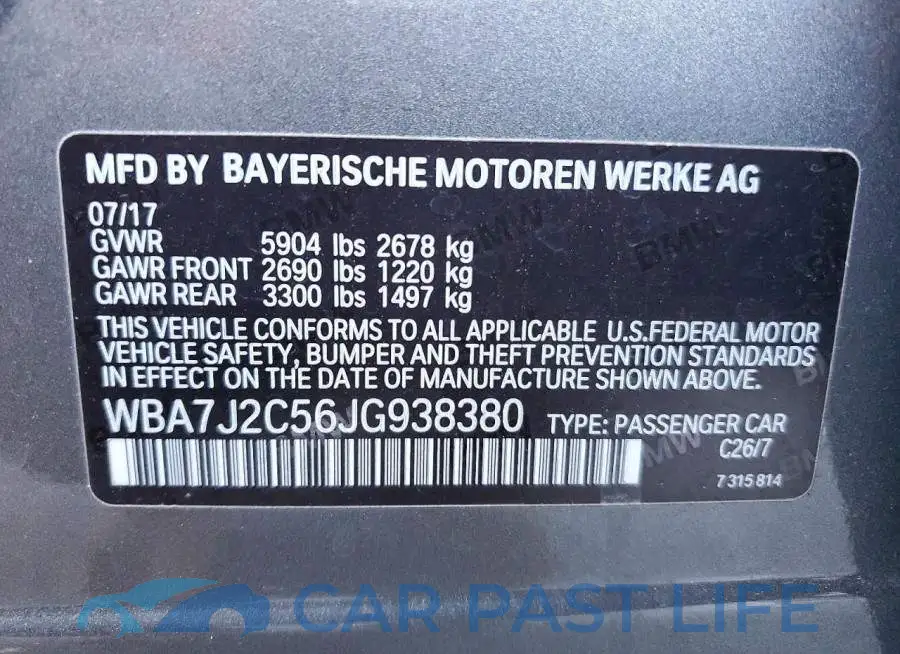 WBA7J2C56JG938380# 12