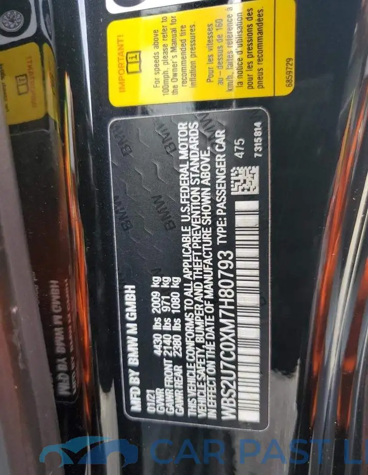 WBS2U7C0XM7H80793# 12